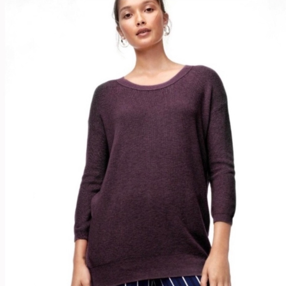 Aritzia Wilfred Balzac Silk Cashmere Blend Sweater